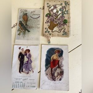 Group of 4 Antique Early 1900’s Postcards
